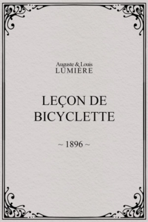 Leçon de bicyclette