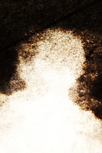 Shadow on a marble tablet