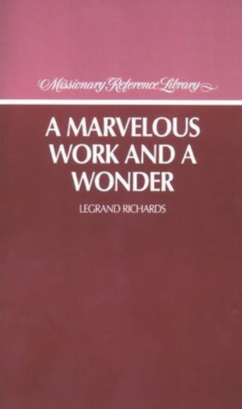 Book A Marvelous Work and a Wonder
