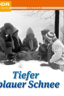 Tiefer blauer Schnee
