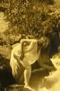 Nude Woman by Waterfall