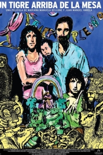 Un tigre arriba de la mesa