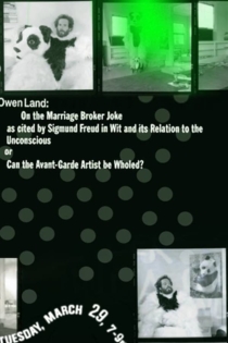 On the Marriage Broker Joke as Cited by Sigmund Freud in Wit and Its Relation to the Unconscious or Can the Avant-Garde Artist Be Wholed?