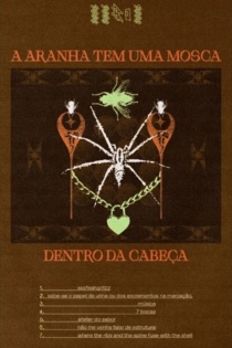 A aranha tem uma mosca dentro da cabeça