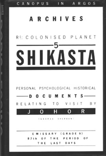 Re: Colonised Planet 5, Shikasta