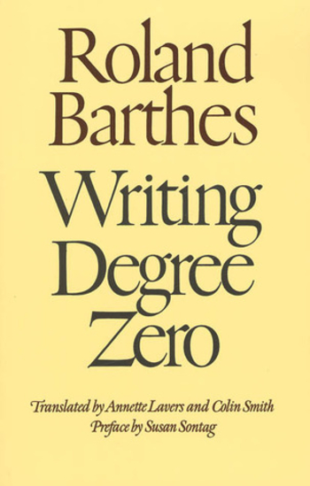 Book Writing Degree Zero