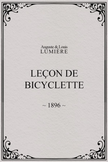 Leçon de bicyclette