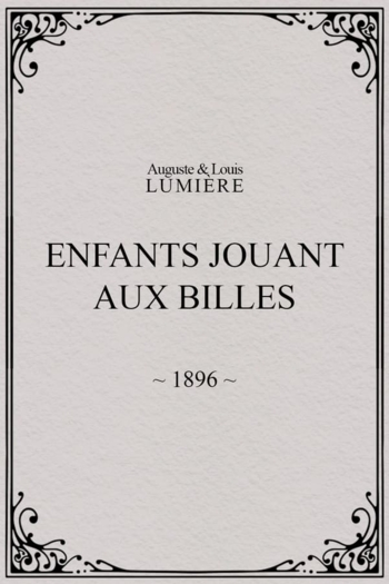 Enfants jouant aux billes
