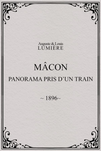Mâcon : panorama pris d’un train