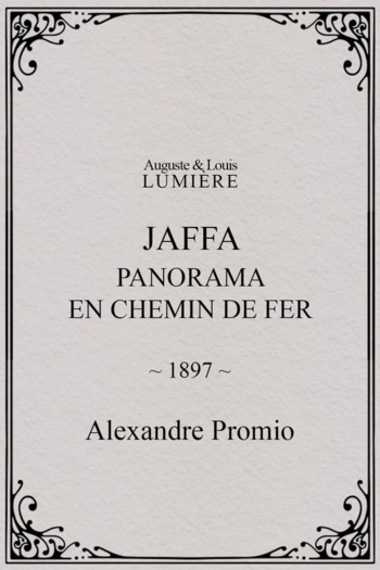 Jaffa : panorama en chemin de fer