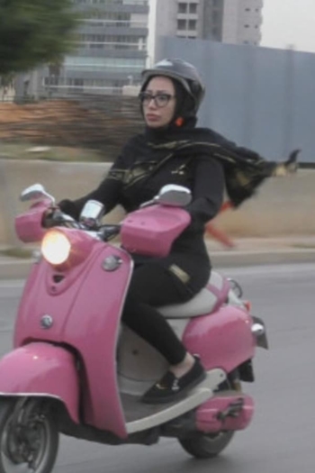 Zeinab on the Scooter