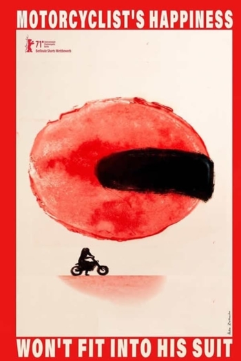 Motorcyclist's Happiness Won't Fit Into His Suit