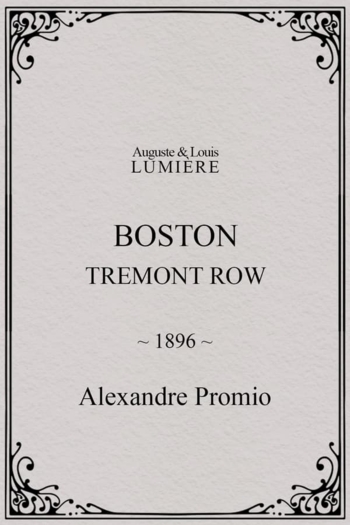 Boston, Tremont row