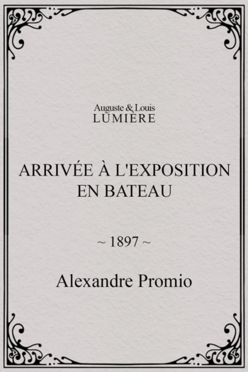 Arrivée à l'exposition en bateau