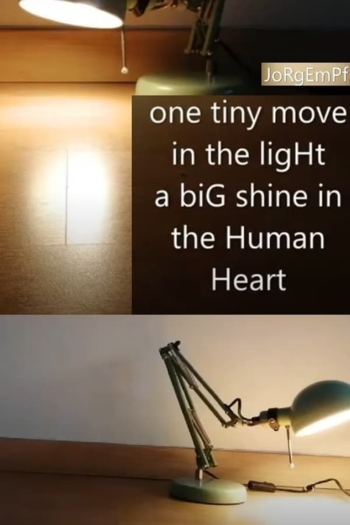 one tiny move in the ligHt, a biG shine in the Human Heart