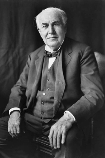 Actor Thomas A. Edison